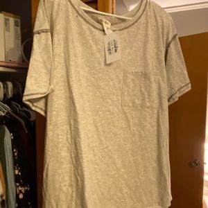 Boutique Distressed Shirt! NWT. Tried on but it didn’t work!